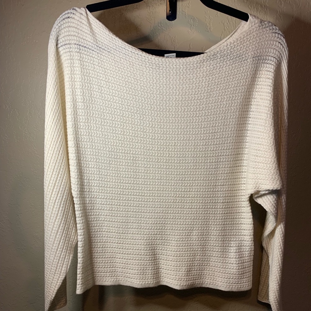 Off-white boat neck sweater